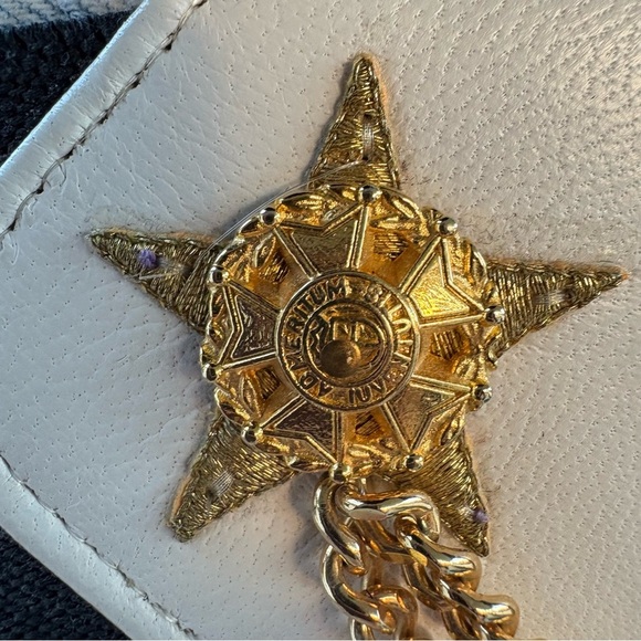 UNIQUE Vintage 1980s Nautical Theme Belt Anchor Gold Accents - Picture 6 of 10